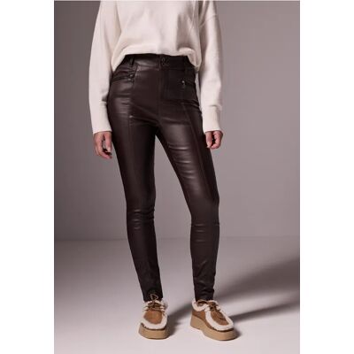 Street One Studio Hose im Leder-Look - Rot - Damen Street One Studio Hose im Leder-Look - Rot - Damen
