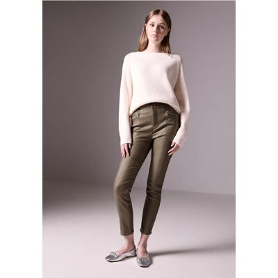Street One Studio Hose im Leder-Look - Braun - Damen Street One Studio Hose im Leder-Look - Braun - Damen