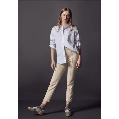 Street One Studio Velour Hose - Beige - Damen Street One Studio Velour Hose - Beige - Damen