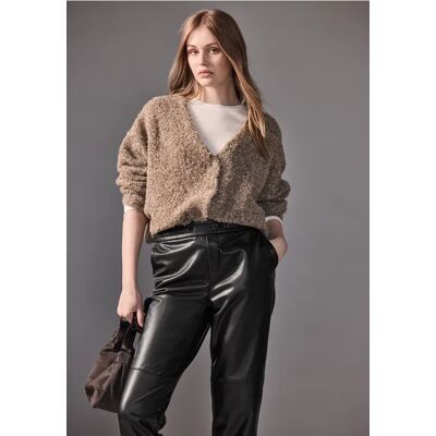 Street One Studio Hose im Leder-Look - Schwarz - Damen Street One Studio Hose im Leder-Look - Schwarz - Damen
