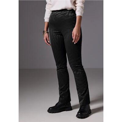Street One Studio Bootcut Jaquard-Hose - Schwarz - Damen Street One Studio Bootcut Jaquard-Hose - Schwarz - Damen