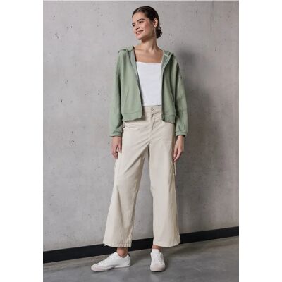 Street One Studio Straight Leg Papertouch Hose - Beige - Damen Street One Studio Straight Leg Papertouch Hose - Beige - Damen