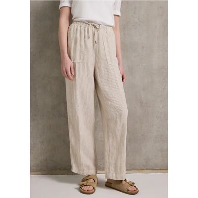 Street One Studio Straight Leg Leinenhose - Beige - Damen Street One Studio Straight Leg Leinenhose - Beige - Damen