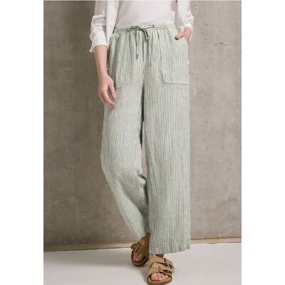 Street One Studio Straight Leg Leinenhose - Grün - Damen Street One Studio Straight Leg Leinenhose - Grün - Damen