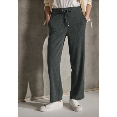 Street One Studio Straight Leg Strukturhose - Grün - Damen Street One Studio Straight Leg Strukturhose - Grün - Damen
