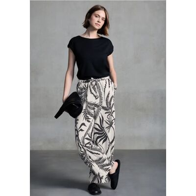 Street One Studio Musselin Wide Leg Hose - Beige - Damen Street One Studio Musselin Wide Leg Hose - Beige - Damen