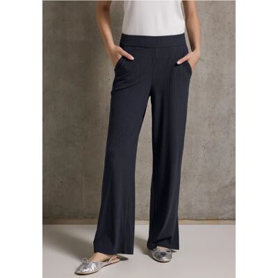 Street One Studio Ripp-Hose mit Schlitzen - Blau - Damen Street One Studio Ripp-Hose mit Schlitzen - Blau - Damen