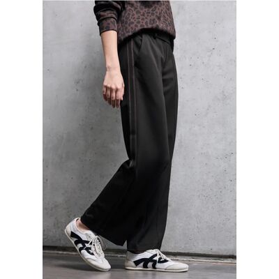 Street One Studio Hose mit Gallonstreifen - Schwarz - Damen Street One Studio Hose mit Gallonstreifen - Schwarz - Damen