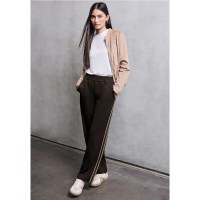 Street One Studio Hose mit Gallonstreifen - Braun - Damen Street One Studio Hose mit Gallonstreifen - Braun - Damen