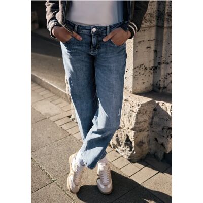 Street One Studio Destroyed Look Jeans - Blau - Damen Street One Studio Destroyed Look Jeans - Blau - Damen