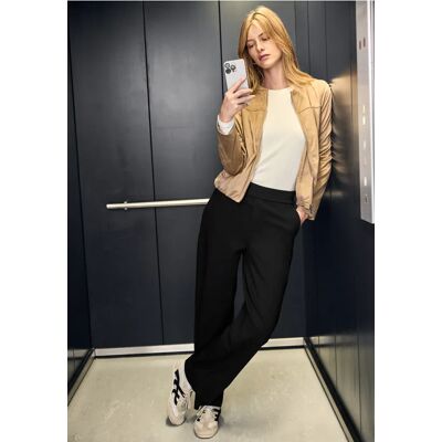 Street One Studio Straight Leg Hose - Schwarz - Damen Street One Studio Straight Leg Hose - Schwarz - Damen