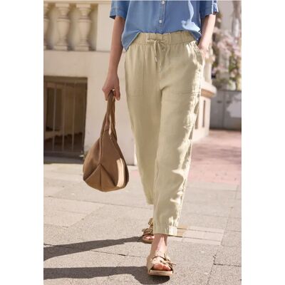Street One Studio Slim Leg Hose im Loose Fit aus Leinen - Beige - Damen Street One Studio Slim Leg Hose im Loose Fit aus Leinen - Beige - Damen