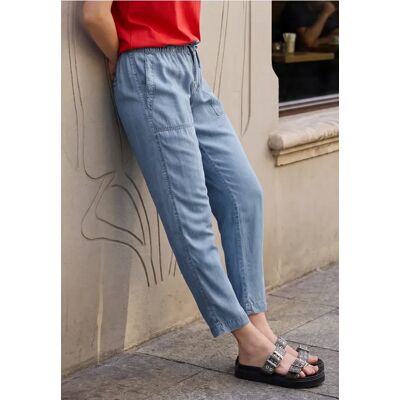 Street One Studio Slim Leg Jogg Pants im Loose Fit - Blau - Damen Street One Studio Slim Leg Jogg Pants im Loose Fit - Blau - Damen