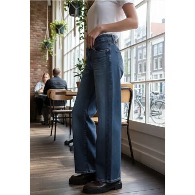 Street One Studio Wide Leg Jeans mit Detail - Blau - Damen Street One Studio Wide Leg Jeans mit Detail - Blau - Damen