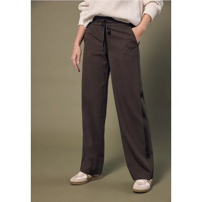 Street One Studio Hose mit Gallonstreifen - Braun - Damen Street One Studio Hose mit Gallonstreifen - Braun - Damen