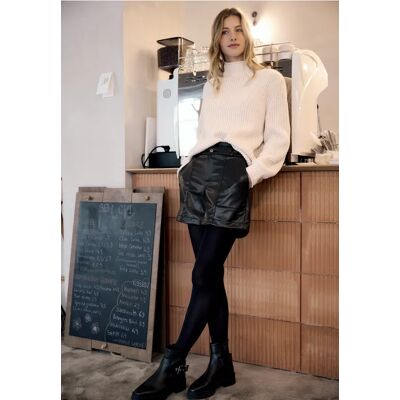 Street One Studio Shorts in Leder-Optik - Schwarz - Damen Street One Studio Shorts in Leder-Optik - Schwarz - Damen