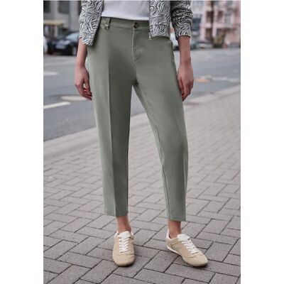 Street One Studio Mid Waist Slim Leg Chino im Casual Fit - Grün - Damen Street One Studio Mid Waist Slim Leg Chino im Casual Fit - Grün - Damen
