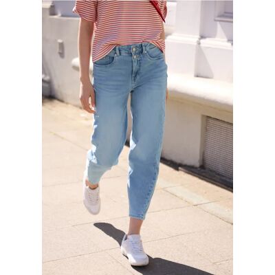 Street One Studio High Waist Barrel Leg Jeans im Loose Fit - Blau - Damen Street One Studio High Waist Barrel Leg Jeans im Loose Fit - Blau - Damen