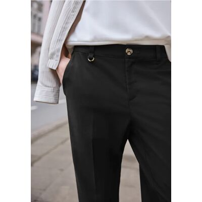 Street One Studio Mid Waist Slim Leg Chino im Casual Fit - Schwarz - Damen Street One Studio Mid Waist Slim Leg Chino im Casual Fit - Schwarz - Damen