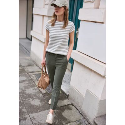 Street One Studio Mid Waist Slim Leg Chino im Casual Fit - Grün - Damen Street One Studio Mid Waist Slim Leg Chino im Casual Fit - Grün - Damen