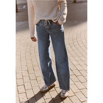 Street One Studio Mid Waist Wide Leg Jeans im Loose Fit - Blau - Damen Street One Studio Mid Waist Wide Leg Jeans im Loose Fit - Blau - Damen