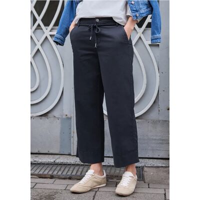 Street One Studio Straight Leg Hose in Papertouch Qualität - Blau - Damen Street One Studio Straight Leg Hose in Papertouch Qualität - Blau - Damen