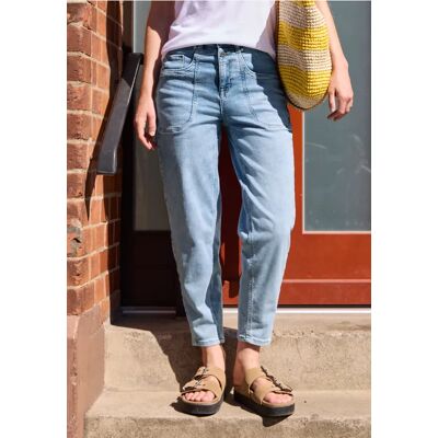 Street One Studio Barrel Leg Jeans im Loose Fit - Blau - Damen Street One Studio Barrel Leg Jeans im Loose Fit - Blau - Damen
