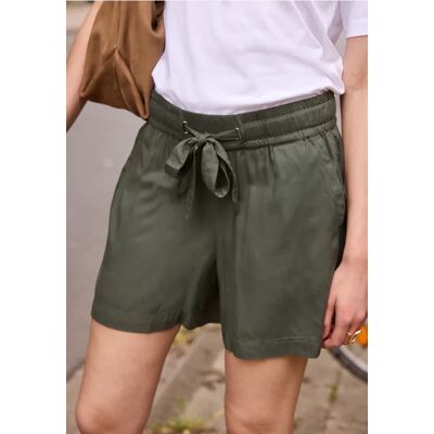 Street One Studio Mid Waist Shorts im Loose Fit - Grün - Damen Street One Studio Mid Waist Shorts im Loose Fit - Grün - Damen