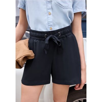 Street One Studio Mid Waist Shorts im Loose Fit - Blau - Damen Street One Studio Mid Waist Shorts im Loose Fit - Blau - Damen