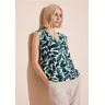 Street One Bluse mit Blätter Print  - Grün - Damen