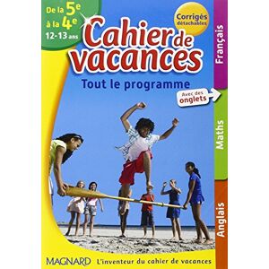 Magnard - Cahier de vacances de la 5e à la 4e : 12-13 ans - Preis vom 31.05.2023 05:03:49 h