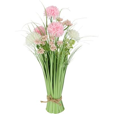 MODERNE HAUSFRAU Grasbund mit Dahlien MODERNE HAUSFRAU Grasbund mit Dahlien
