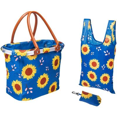 TRI Einkaufskorb „Sonnenblume“ + Gratis-Einkaufstasche TRI Einkaufskorb „Sonnenblume“ + Gratis-Einkaufstasche