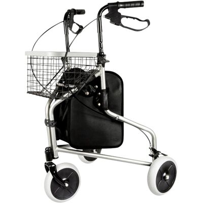 Antar Dreirad Rollator Aluminium mit Korb, Tasche und Tablett - AT51029 Antar Dreirad Rollator Aluminium mit Korb, Tasche und Tablett - AT51029