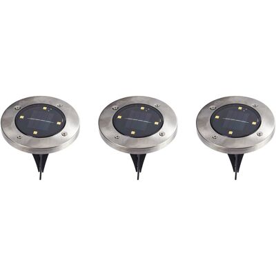 Viva Domo - LED-Solar Ground Lights 3pc - Solarbodenleuchten Viva Domo - LED-Solar Ground Lights 3pc - Solarbodenleuchten