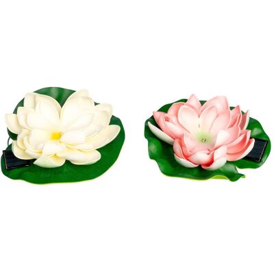 viva domo Solar-LED-Gartenfigur "Seerose", 2 Stück viva domo Solar-LED-Gartenfigur "Seerose", 2 Stück