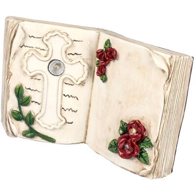 viva domo Solar-LED-Grabschmuck „Buch“ viva domo Solar-LED-Grabschmuck „Buch“