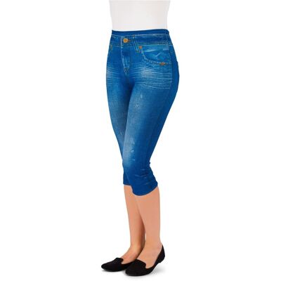 wedolina Slim-Capri-Legging, Größe: M, blau wedolina Slim-Capri-Legging, Größe: M, blau