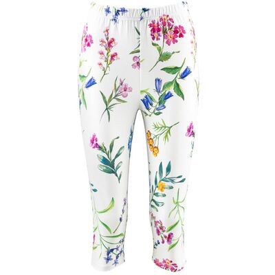 wedolina Capri-Leggings „Blumen“, Größe: XL wedolina Capri-Leggings „Blumen“, Größe: XL