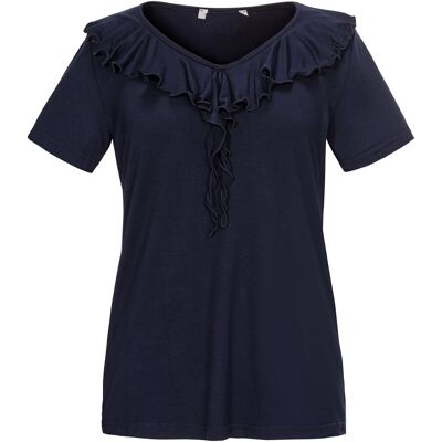 MODERNE HAUSFRAU Damen Bluse "Milano“, Größe: XL, blau MODERNE HAUSFRAU Damen Bluse "Milano“, Größe: XL, blau