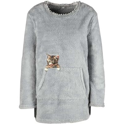 wedolina Kuschel-Pullover "Kater Carlo", Größe: XXL wedolina Kuschel-Pullover "Kater Carlo", Größe: XXL