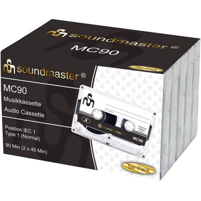 Soundmaster Leerkassetten, 5 Stück Soundmaster Leerkassetten, 5 Stück