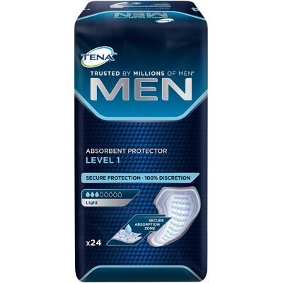 Tena Men Level 1 absorbierende Einlagen - Inkontinenz Pads Tena Men Level 1 absorbierende Einlagen - Inkontinenz Pads