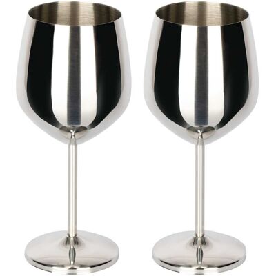 genialoPremium-Edelstahl-Weingläser, 2 Stück genialoPremium-Edelstahl-Weingläser, 2 Stück