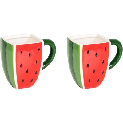 genialoTassen-Set „Melone“, 2 Stück je 450 ml genialoTassen-Set „Melone“, 2 Stück je 450 ml