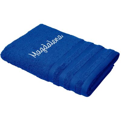 Optisplash Duschtuch personalisiert mit Namen, 70x140 cm, 100% Baumwolle, blau Optisplash Duschtuch personalisiert mit Namen, 70x140 cm, 100% Baumwolle, blau