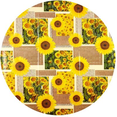 MODERNE HAUSFRAU Sonnenblumen Gelb Wachstuch - Tischdecke MODERNE HAUSFRAU Sonnenblumen Gelb Wachstuch - Tischdecke