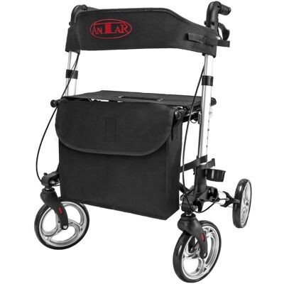 Antar Leichtgewicht-Rollator Premium, Aluminium, mit Rückengurt und Tasche - AT51006, silber Antar Leichtgewicht-Rollator Premium, Aluminium, mit Rückengurt und Tasche - AT51006, silber