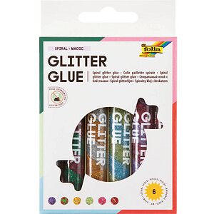 folia Glitter Glue SPIRAL BASIC Klebestifte 10,5 ml, 6 St. folia Glitter Glue SPIRAL BASIC Klebestifte 10,5 ml, 6 St.