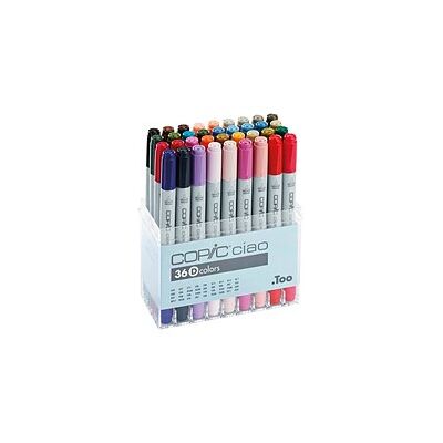 Copic Ciao Marker-Set mit 36 Farben + Gratis Skizzenset Copic Ciao Marker-Set mit 36 Farben + Gratis Skizzenset